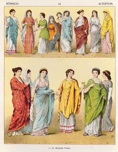 Vestido Romano Femenino, de 
